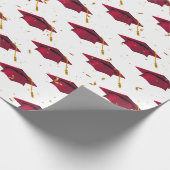 Red Gradus en Gold Confetti Cadeaupapier (Hoek)