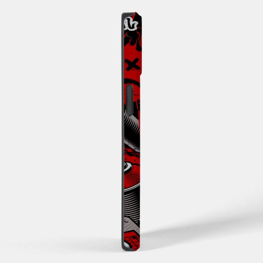 Red Graffiti Style iPhone | iPhone 14 Hoesje-Mate Case-Mate iPhone Case (Achterkant / Rechts)