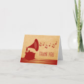 Red Gramophone Hartelijk dank Bedankkaart (Voorkant)