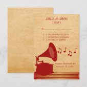 Red  Gramophone Response Kaart (Voorkant / Achterkant)