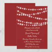 Red Grand Opening Twinkle Lights Kaart (Voorkant / Achterkant)