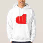 Red Grand Piano Hoodie (Voorkant)