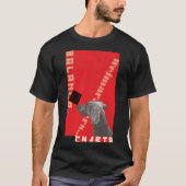 RED GRAPHIC WEIM MANNEN T-SHIRT BLACK (Voorkant)