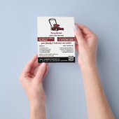 Red Grasmaaier, Grasverzorging Flyer (Hand)