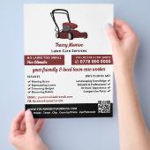 Red Grasmaaier, Grasverzorging Flyer (Hand)