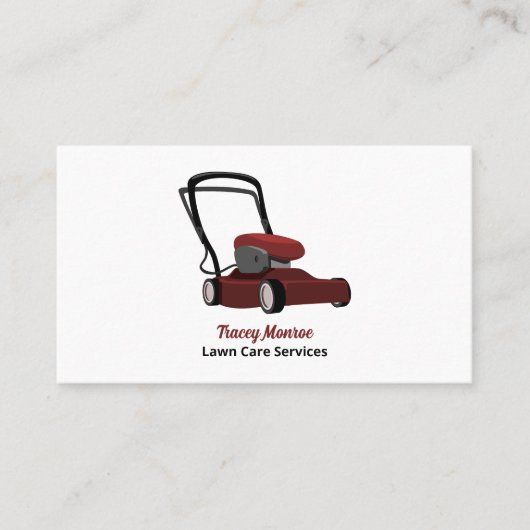 Red Grasmaaier, Grasverzorging Visitekaartje (Voorkant)