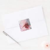Red Grasshawk Vierkante Sticker (Envelop)