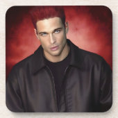 Red Gravity hard plastic coasters Bier Onderzetter (Voorkant)