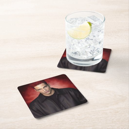 Red Gravity paper coaster Kartonnen Onderzetters (Insitu)