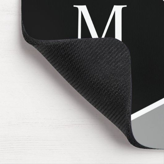 Red Gray Black Color Block Muismat (Hoek)