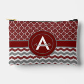 Red Gray Chevron Quatrefoil Etui (Voorkant)