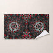 Red Gray Decorative Bath-handdoekset Bad Handdoek (Handdoek)