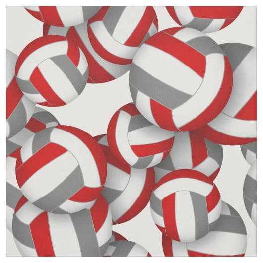 red gray team colors volleyballs scalable pattern stof (Swatch)
