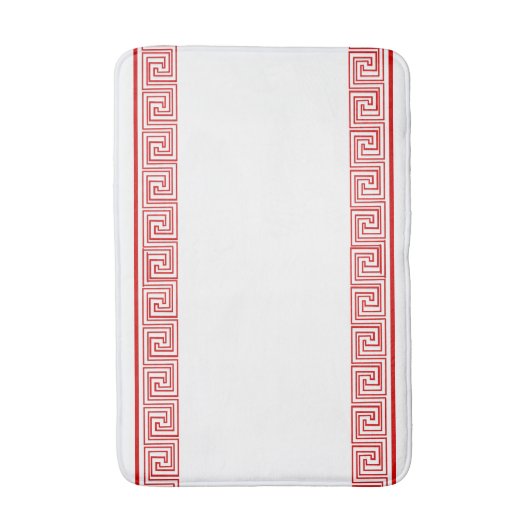 Red Grecian Frieze Design Badmat (Voorkant Verticaal)