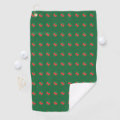 Red Green Abstract Golfhanddoek (Insitu)