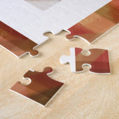 Red Green Abstract Pset Rustic-fotokerst Legpuzzel (Zijkant)