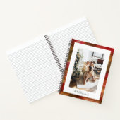 Red Green Abstract Pset Rustic-fotokerst Notitieboek (Binnen)