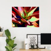 Red & Green Agave Poster (Thuiskantoor)