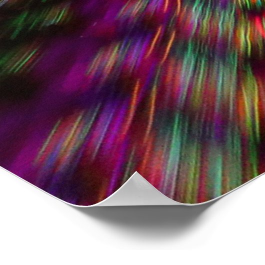 Red, green, and blue abstract painting poster (Hoek)