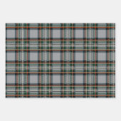 Red, Green, and Grey Tartan Wrapping Paper Flat (Voorkant 3)
