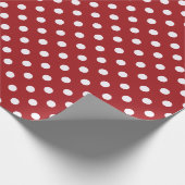 Red , Green, and White Snowflake Lane Christmas Cadeaupapier (Hoek)