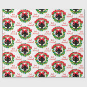 Red Green Baby Humbug Angry Cats Kerstmis Cadeaupapier (Vlak)