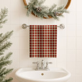 Red Green Bath Towel Timeless Holiday Gift Accent Bad Handdoek