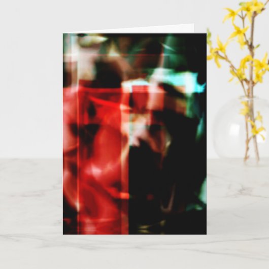 Red Green Black Bruin Filmontwerp Kaart (Gele Bloem)