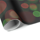 Red Green Black Bubbles Bokeh Effect Cadeaupapier (Rol Hoek)