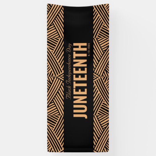 Red Green Black Independence Day JUNETEENTH Spandoek (Verticaal)