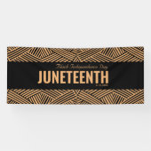 Red Green Black Independence Day JUNETEENTH Spandoek (Horizontaal)