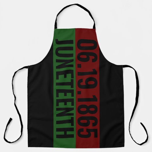 Red Green Black Pan African June 19 Juneteenth Schort (Voorkant)