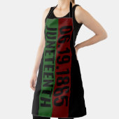 Red Green Black Pan African June 19 Juneteenth Schort (Insitu)