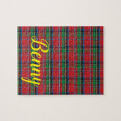 Red Green Black Pset Jigzaag Puzzle Legpuzzel (Horizontaal)