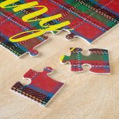 Red Green Black Pset Jigzaag Puzzle Legpuzzel (Zijkant)