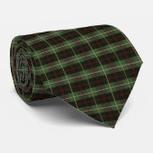 Red Green Black Pset Tartan Mannen Stropdas (Opgerold)