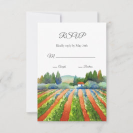 Red Green Blue Vineyard RSVP Kaartje