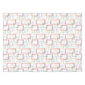 Red Green Blue Yellow Abstract Squares Midden Cent Tafelkleed (Voorkant (Horizontaal))