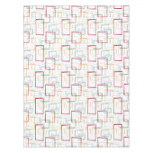 Red Green Blue Yellow Abstract Squares Midden Cent Tafelkleed (Voorkant)