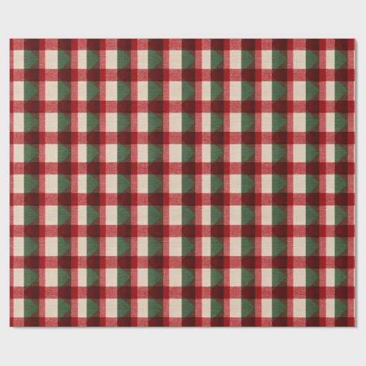 Red Green Buffalo met kerstmis Cadeaupapier (Vlak)
