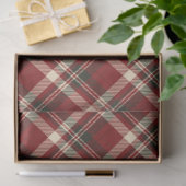 Red Green Buffalo Pattern Tissuepapier (Geschenk)