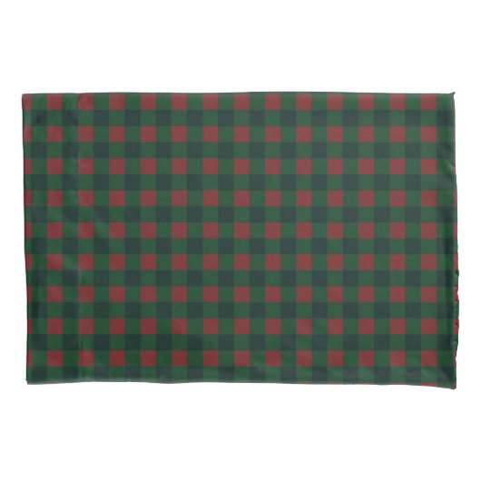 Red Green Buffalo Plaid Pillow Hoesje voor Kerstmi Kussensloop (Voorkant)