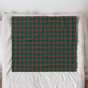 Red Green Buffalo Plaid Vakantie Fleece Deken