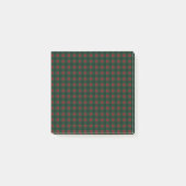 Red Green Buffalo Plaid Vakantie Post-it® Notes (Voorkant)
