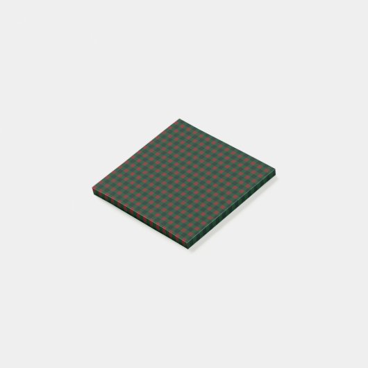 Red Green Buffalo Plaid Vakantie Post-it® Notes (Schuin)