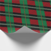 Red Green Buffalo Pset Tartan Kerstmis Cadeaupapier (Hoek)