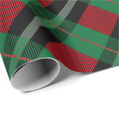 Red Green Buffalo Pset Tartan Kerstmis Cadeaupapier (Rol Hoek)