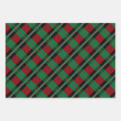 Red Green Buffalo Pset Tartan Kerstmis Inpakpapier Vel (Voorkant)