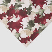 Red Green Camo Birthday Tissuepapier (Detail)
