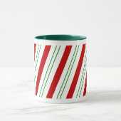 Red Green Candycane Mok (Midden)
